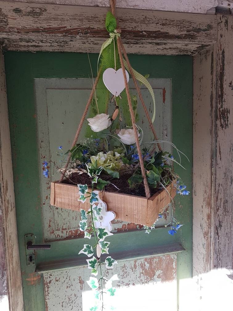 Flores set rosas colgantes flores trafican con madera de luz | Etsy