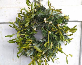 Adventskranz Tischkranz-Türkranz Misteln