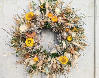 Türkranz Türkränze Wandkranz Natur handarbeit Trockenkranz Eukalyptus