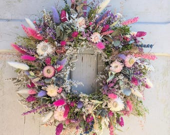 Türkranz Türkränze Wandkranz Natur handarbeit Trockenkranz Eukalyptus