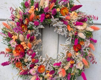 Türkranz Türkränze Wandkranz Natur handarbeit Trockenkranz Eukalyptus