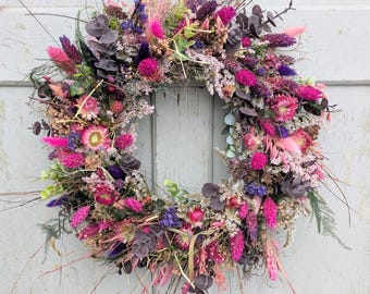 Türkranz Türkränze  Wandkranz Natur handarbeit Trockenkranz