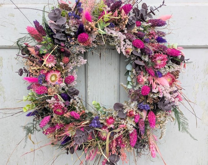 Featured listing image: Türkranz Türkränze  Wandkranz Natur handarbeit Trockenkranz