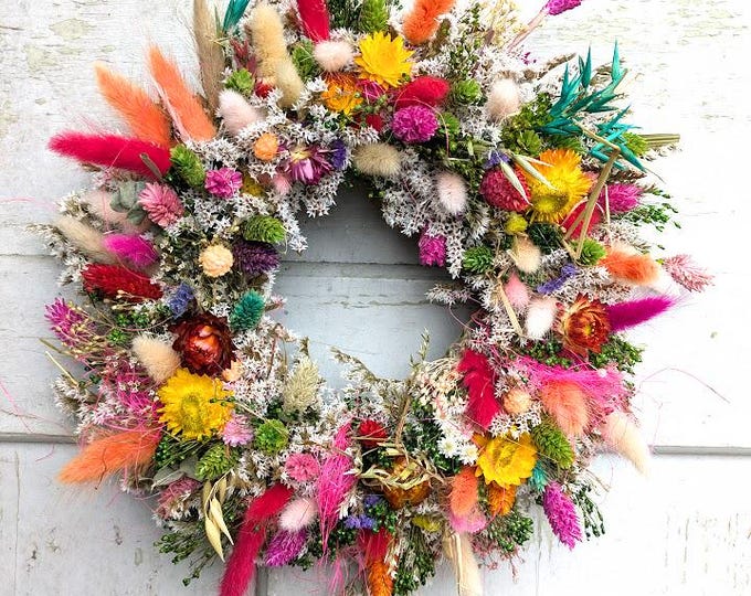 Featured listing image: Türkranz Türkränze Wandkranz Natur handarbeit Trockenkranz