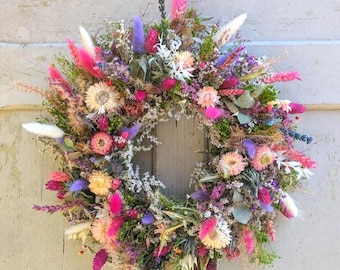 Türkranz Türkränze Wandkranz Natur handarbeit Trockenkranz Eukalyptus