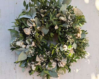 Türkranz Türkränze Wandkranz Natur handarbeit frisch  Eukalyptus  Tischkranz