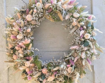 Trockenblumen Natur getrocknet Eukalyptus Kranz