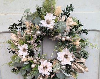 Adventskranz künstlich Türkranz Türkränze Wandkranz Weihnachten Advents Kranz