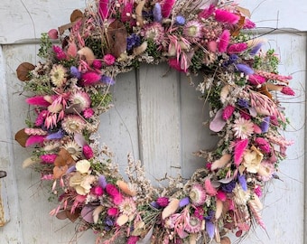 Türkranz Türkränze Wandkranz Trockenblumen Natur getrocknet Eukalyptus