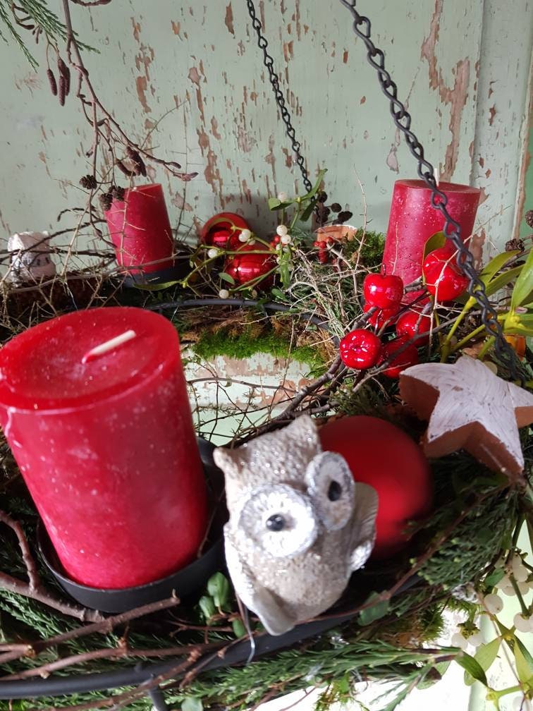 Adventskranz Hängen Eisen Weihnachtskranz