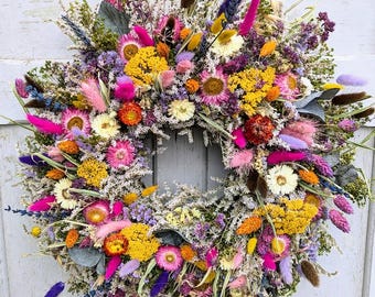 Türkranz Türkränze  Wandkranz Natur handarbeit Trockenkranz