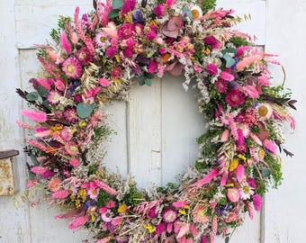 Trauerkranz Urnekranz Trockenblumen Natur getrocknet Eukalyptus