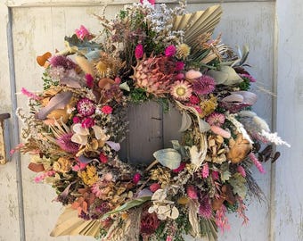 Türkranz Winterkranz Wandkranz Adventskranz Tischkranz Artischocken