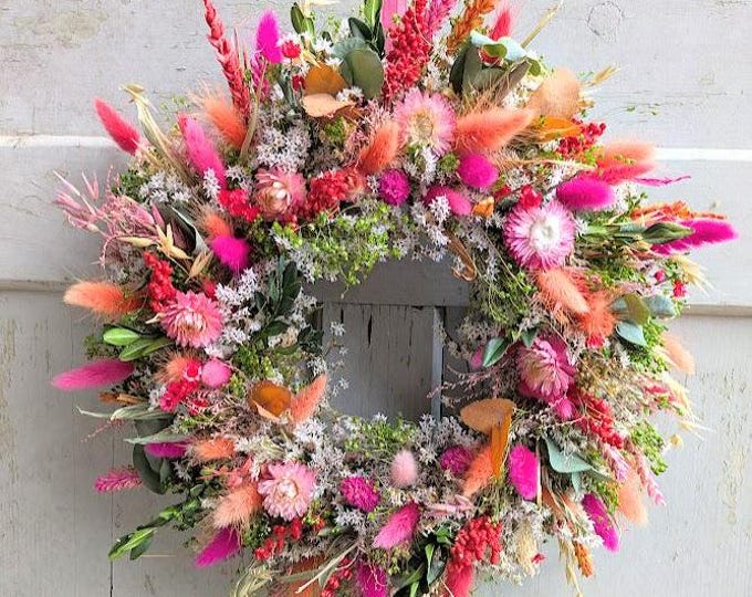 Featured listing image: Türkranz Türkränze Wandkranz Natur handarbeit Trockenkranz