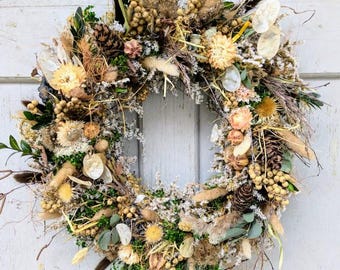 Türkranz Türkränze Wandkranz Natur handarbeit Trockenkranz