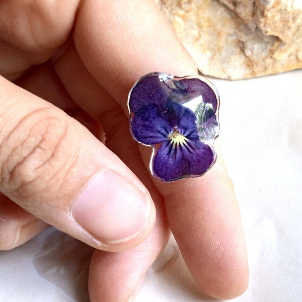 Pansy Jewelry Etsy