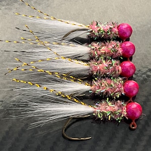 Hand tied crappie jigs