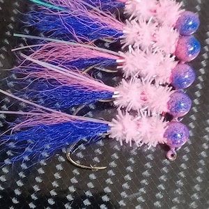 Hand tied crappie jigs