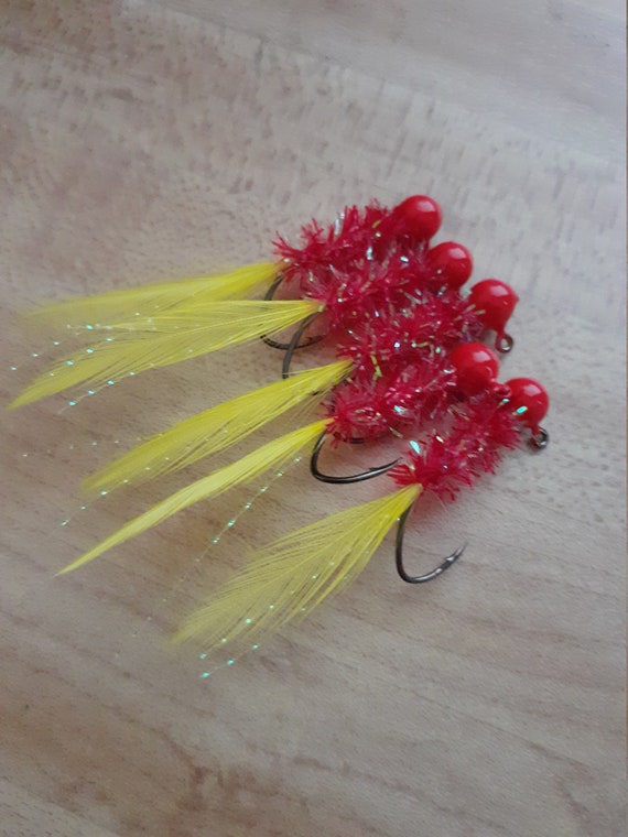 Hand Tied Crappie Jigs Etsy