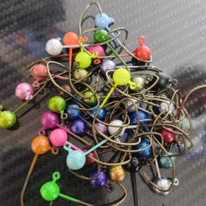 Painted ball head jigs (No collar)