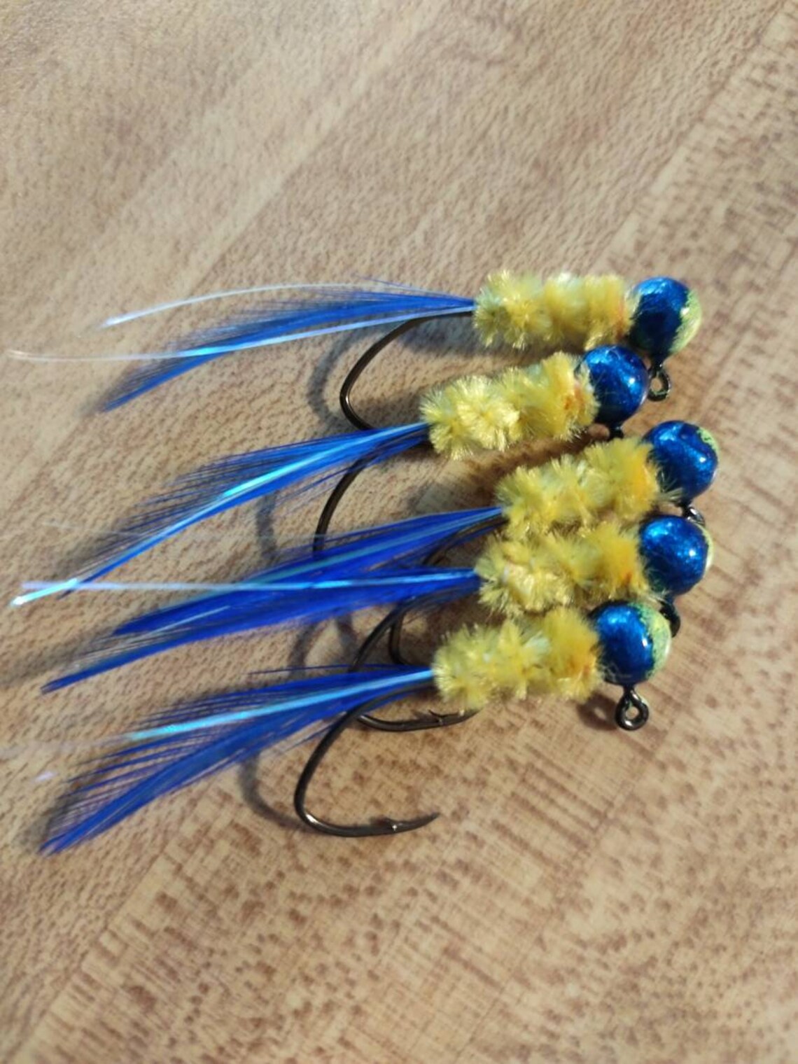 Hand tied crappie jigs Etsy