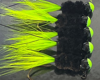 Hand tied crappie jigs