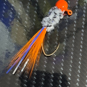 Lot De 3 Jigs à Crappie Faits Main 1/16 Oz - Mustad - Fluo Yellow, Chartreuse, Red - USA