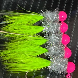 Hand tied crappie jigs