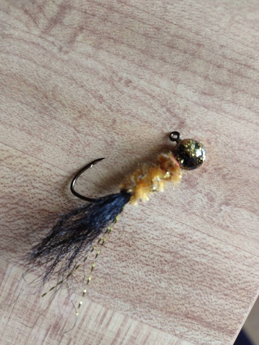 Lot De 3 Gabarits (jigs) Faits Main Pour Crappie - Mustad, 1/32 Oz - Coloris Variés