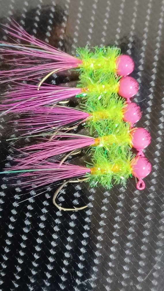 Jigs Pêche Crappie Main Leurres Gabarits Pour Crappie Noués à La Main