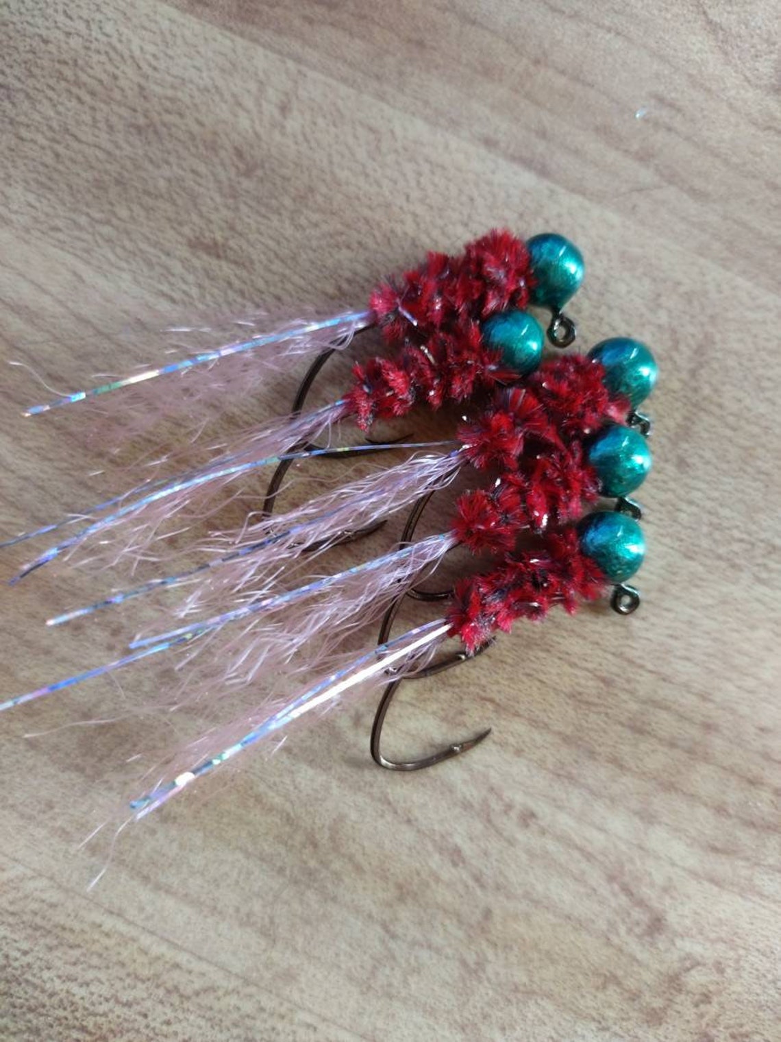 Hand tied crappie jigs Etsy