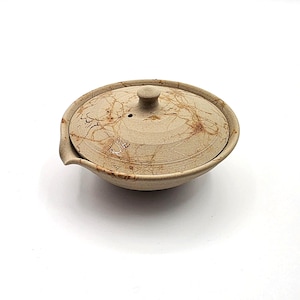 Japanese Shiboridashi Teapot — Tanikawa Jin — Mogake Seaweed Fired Tokoname Shiboridashi — 80ml