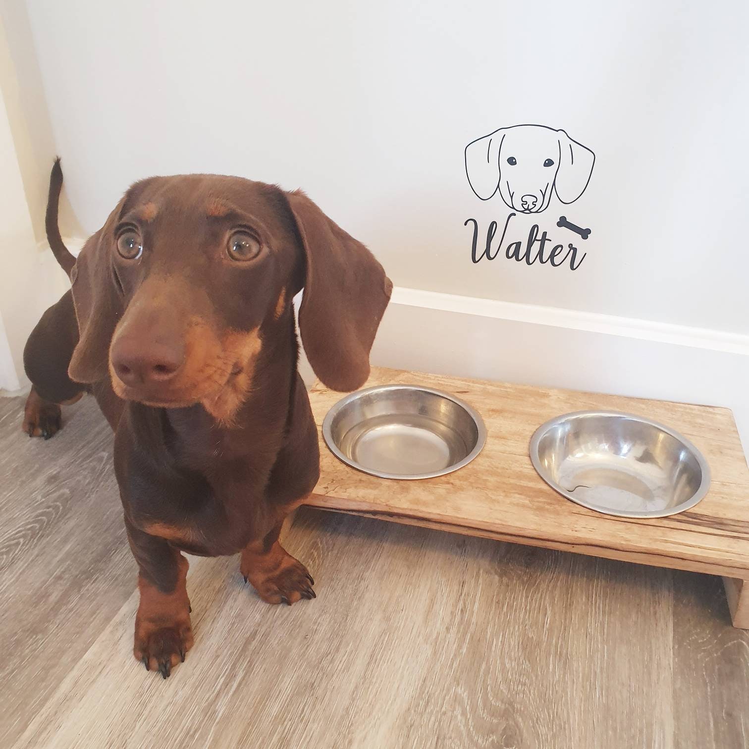 Personalised dog/ breed wall decal/ vinyl sticker | Etsy