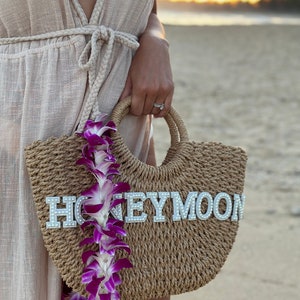 Personalised Honeymoon Handbag Bridal Bag