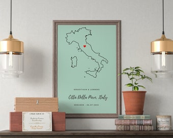 Personalised Map | Engagement | Special Occasion | Map Print | Engagement Print | Engagement Gift | Same Couple Prints | Same Sex Love |Gift