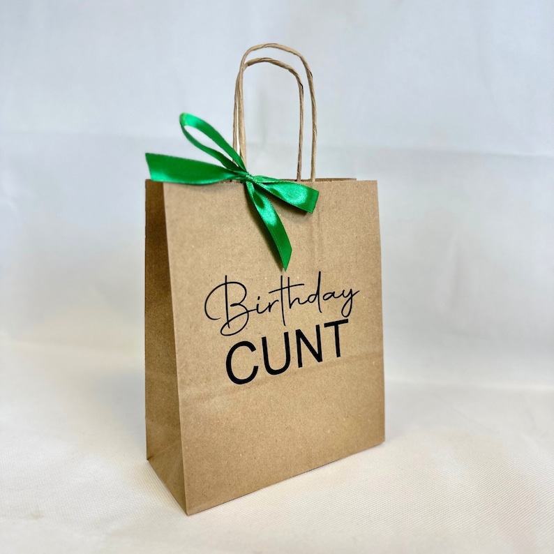 Personalised Gift Bag | Banter Bag | Swearing Gift | Birthday Bag | Gift Bag | Novelty Gift Bag | Adult Bag | Rude Bag | Funny Bag | Gift Birthday Cunt