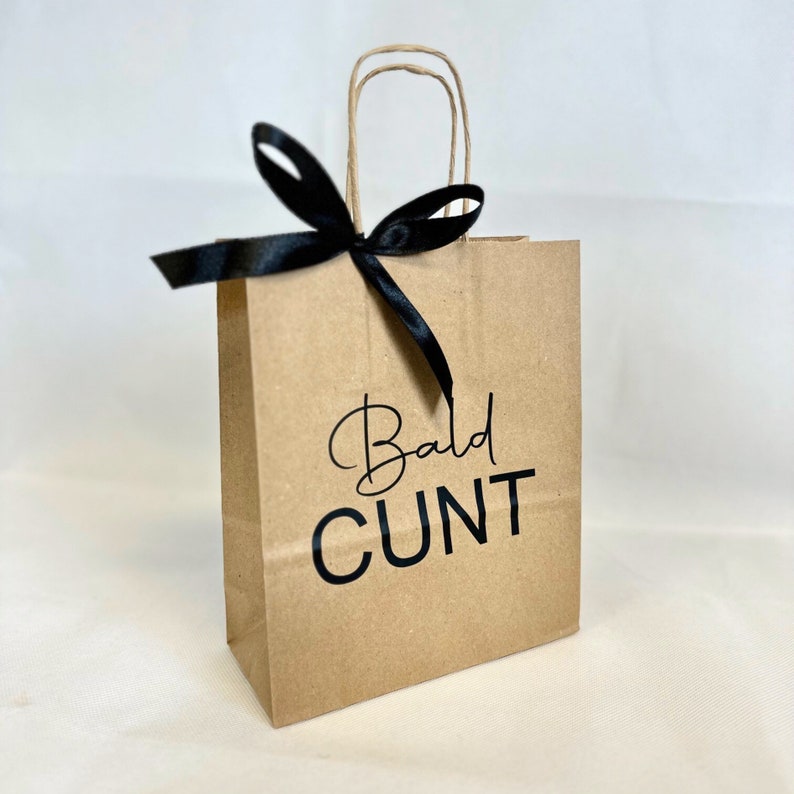 Personalised Gift Bag | Banter Bag | Swearing Gift | Birthday Bag | Gift Bag | Novelty Gift Bag | Adult Bag | Rude Bag | Funny Bag | Gift Bald Cunt