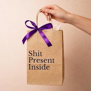 Personalised Gift Bag | Banter Bag | Swearing Gift | Birthday Bag | Gift Bag | Novelty Gift Bag | Adult Bag | Rude Bag | Funny Bag | Gift image 1
