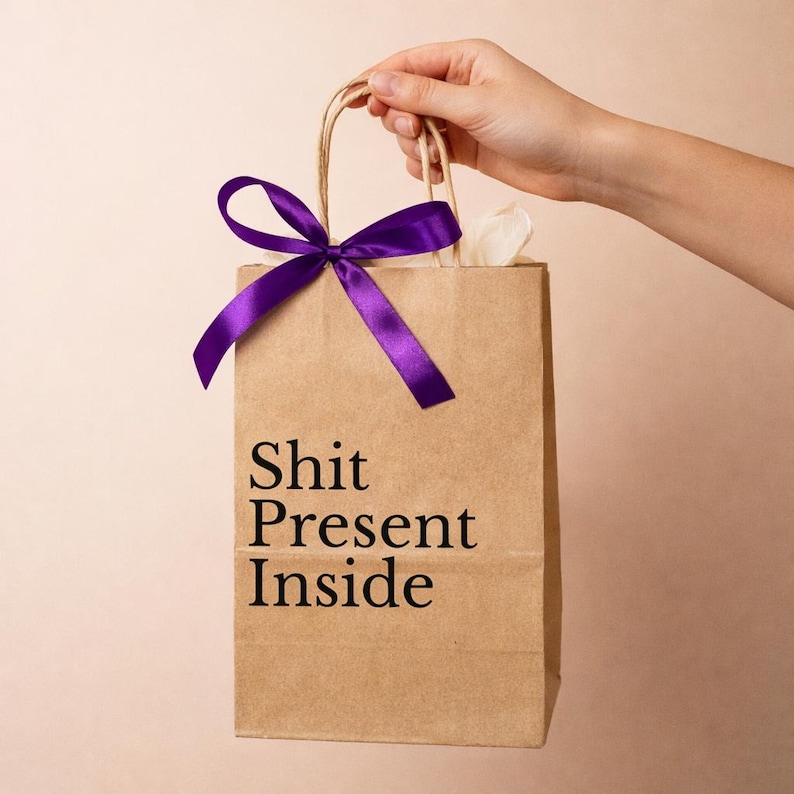 Personalised Gift Bag | Banter Bag | Swearing Gift | Birthday Bag | Gift Bag | Novelty Gift Bag | Adult Bag | Rude Bag | Funny Bag | Gift image 1