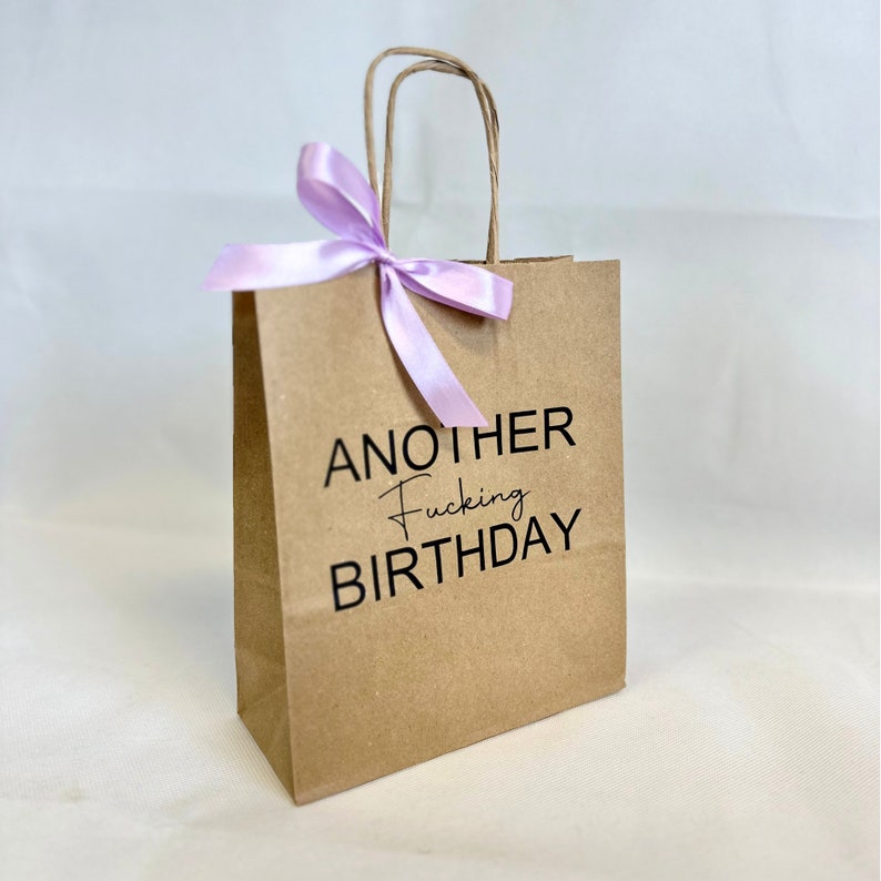 Personalised Gift Bag | Banter Bag | Swearing Gift | Birthday Bag | Gift Bag | Novelty Gift Bag | Adult Bag | Rude Bag | Funny Bag | Gift Another F'in B-day