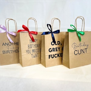 Personalised Gift Bag | Banter Bag | Swearing Gift | Birthday Bag | Gift Bag | Novelty Gift Bag | Adult Bag | Rude Bag | Funny Bag | Gift image 3