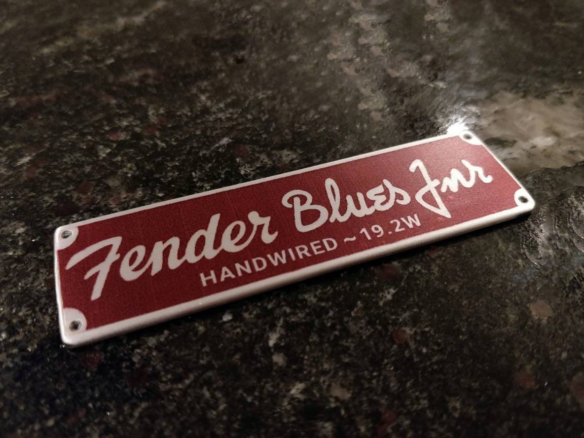 Fender Tweed Logo personalizzato amplificatore Amp Badge Decal Etsy