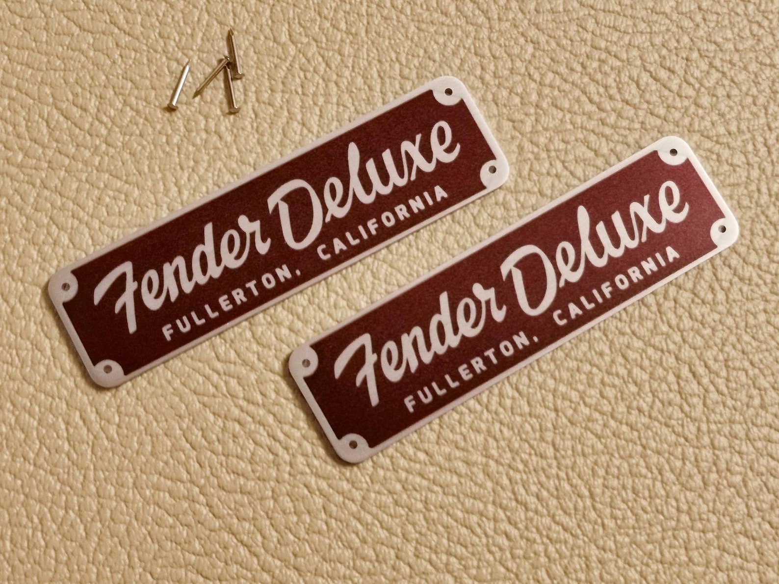 Fender Tweed Deluxe 5e3 Logo Amplifier Amp Badge Plate Etsy