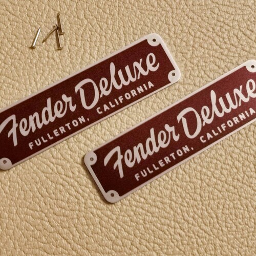 Fender Tweed Deluxe 5e3 Logo Amplifier Amp Badge Plate - Etsy