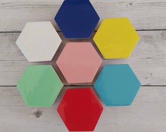 Hexagon knob. Kitchen cupboard doors. Shapes drawer knobs. Drawer pull. Kids drawer knobs