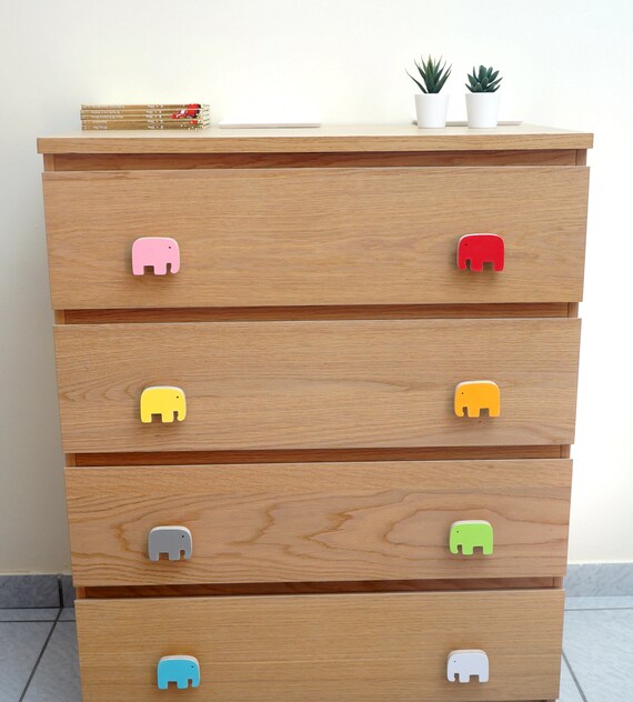 Elephant Drawer Knob Elephant Nursery Drawer Pull Playful Etsy
