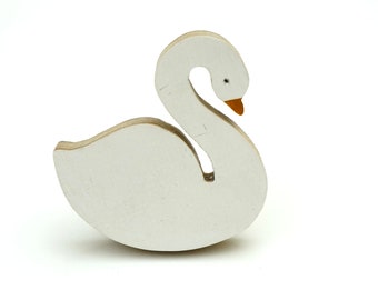 Manopola cassetto cigno - bianco cigno cassetto pull, cigno Nursery drawer knob