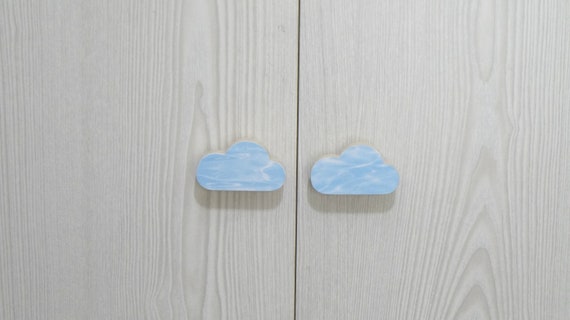 Cloud Drawer Pulls Knobs Nursery Dresser Knobs Cloud Etsy