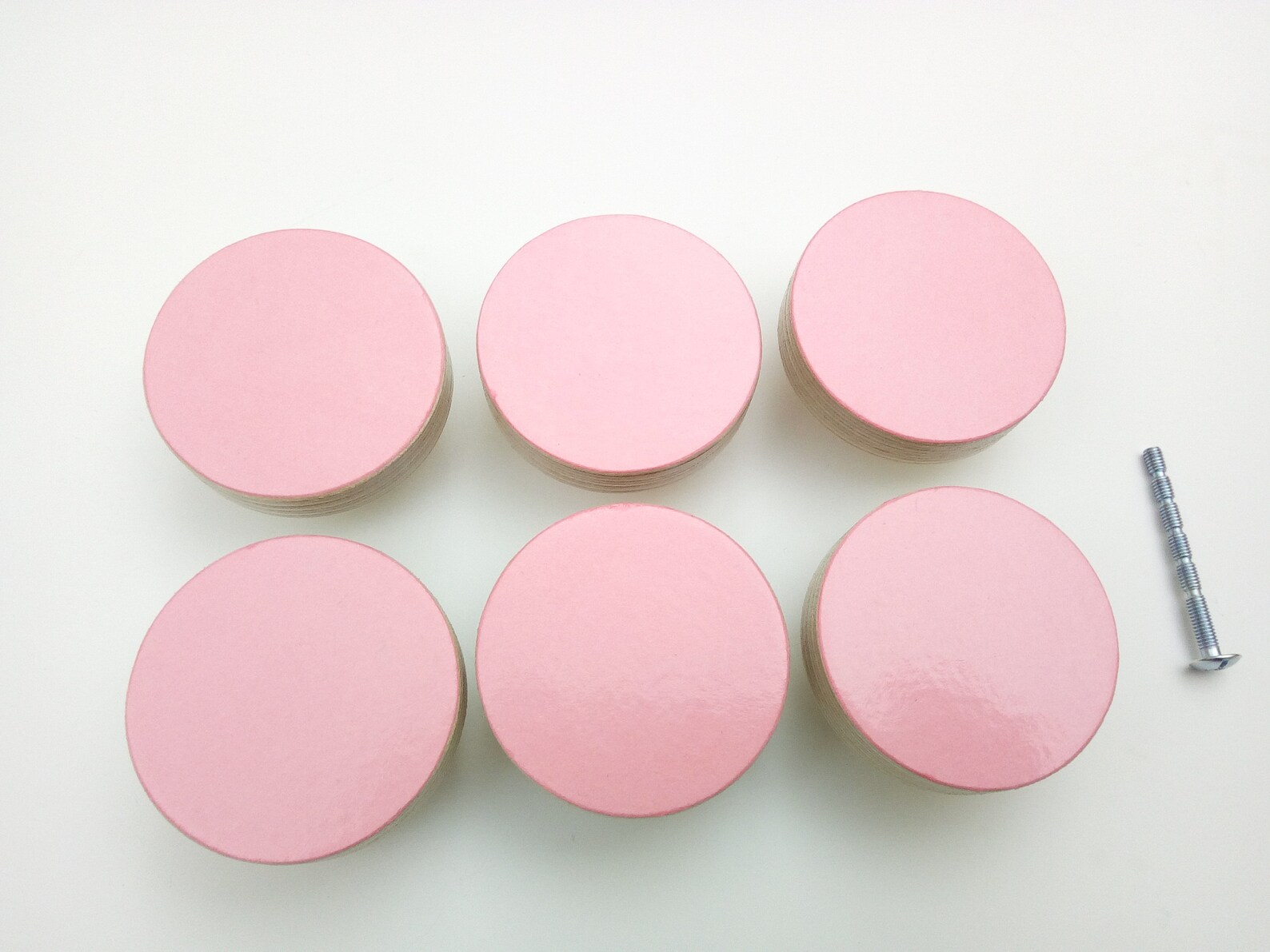 Set of 6. Pink Drawer Knobs. Childrens Knobs. Nursery Decor. Etsy