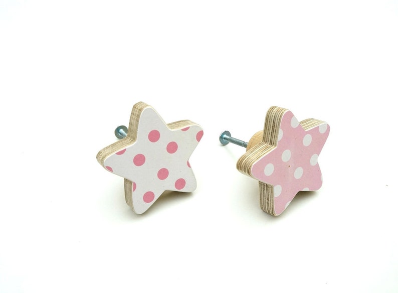 Childrens Drawer Knobs Kids Drawer Pullschildrens Knobspink Etsy